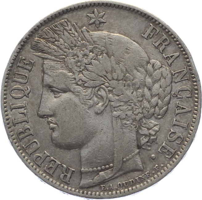 Frankreich 5 Francs 1850 A - Marianne - 2. Republik 1848-1851